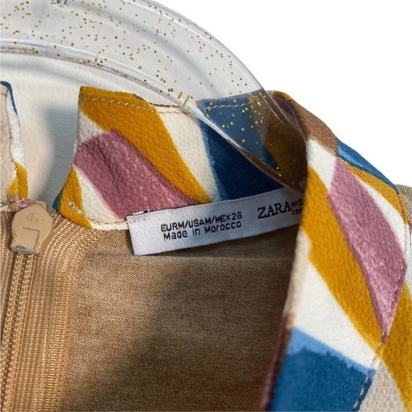 Zara Geometric Colorful‎ Sleeveless Top - Picture 3 of 5